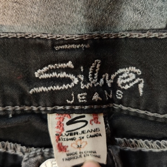 Silver Pixie super skinny faded gray jeans 32 x 31 - Picture 6 of 7